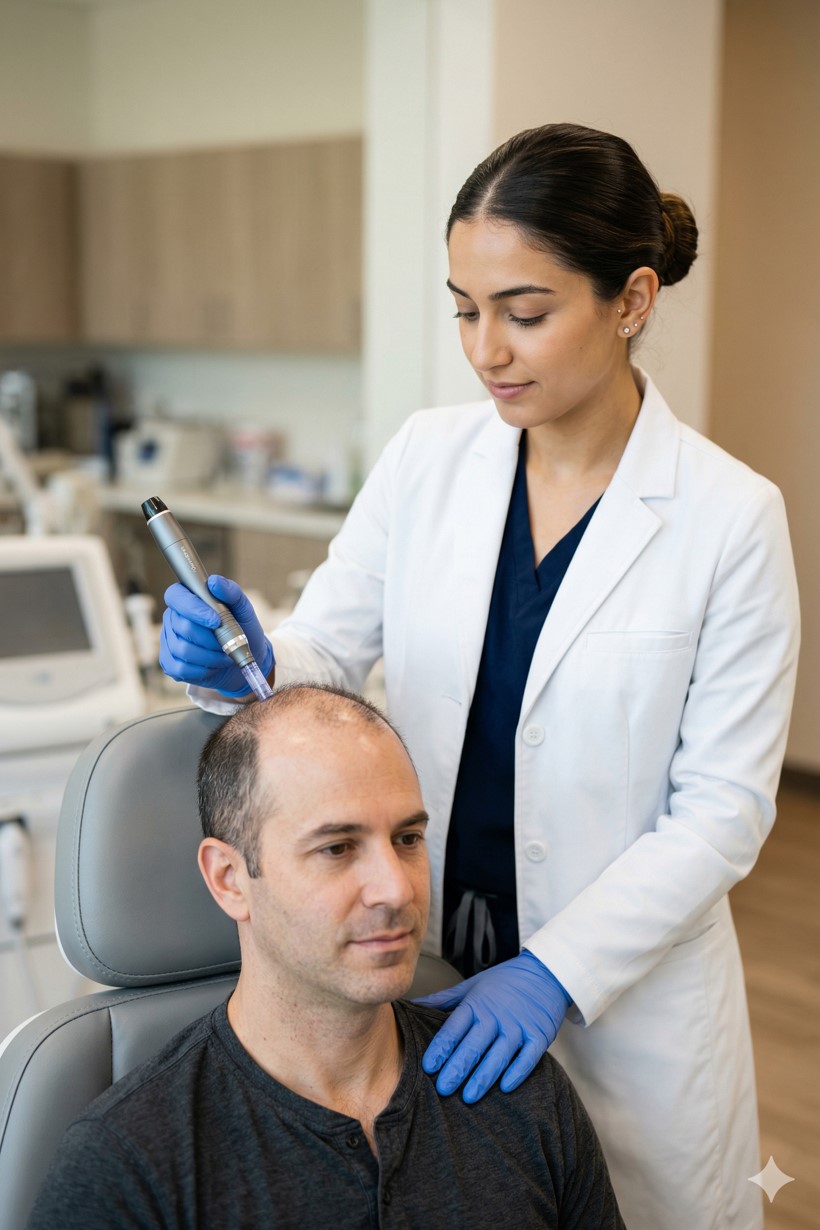 Tratamiento de regeneración capilar con células madre